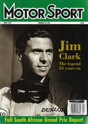 MOTOR SPORT 1993 APR - JIM CLARK Spcl, AUTOCRAFT COBRA, ESPRIT S4